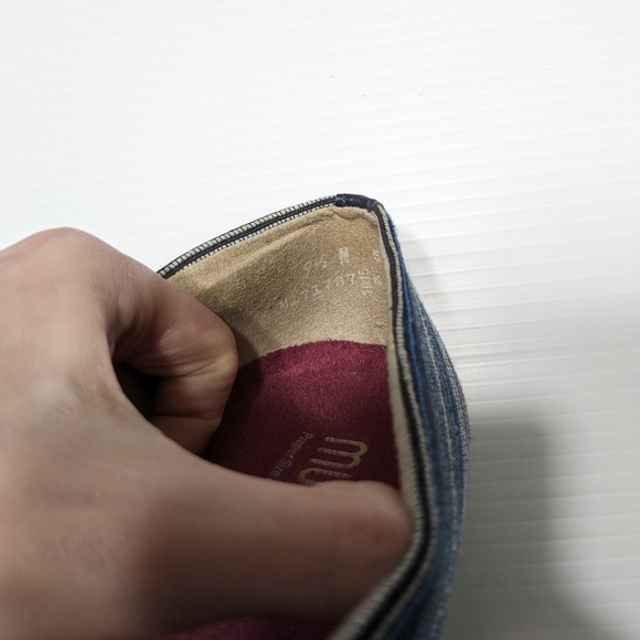 9.5N Munro Bonita Slip-On Espadrille Blue Multi Flat Loafer - Picture 9 of 9